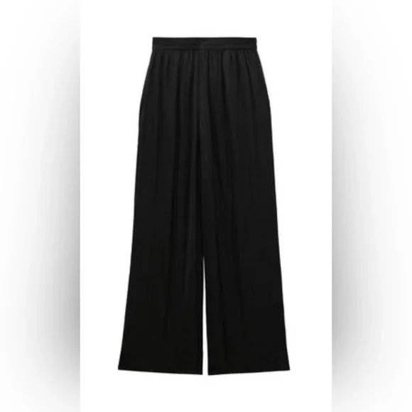 ZARA FLOWY WIDE LEG PANTS - Picture 2 of 4
